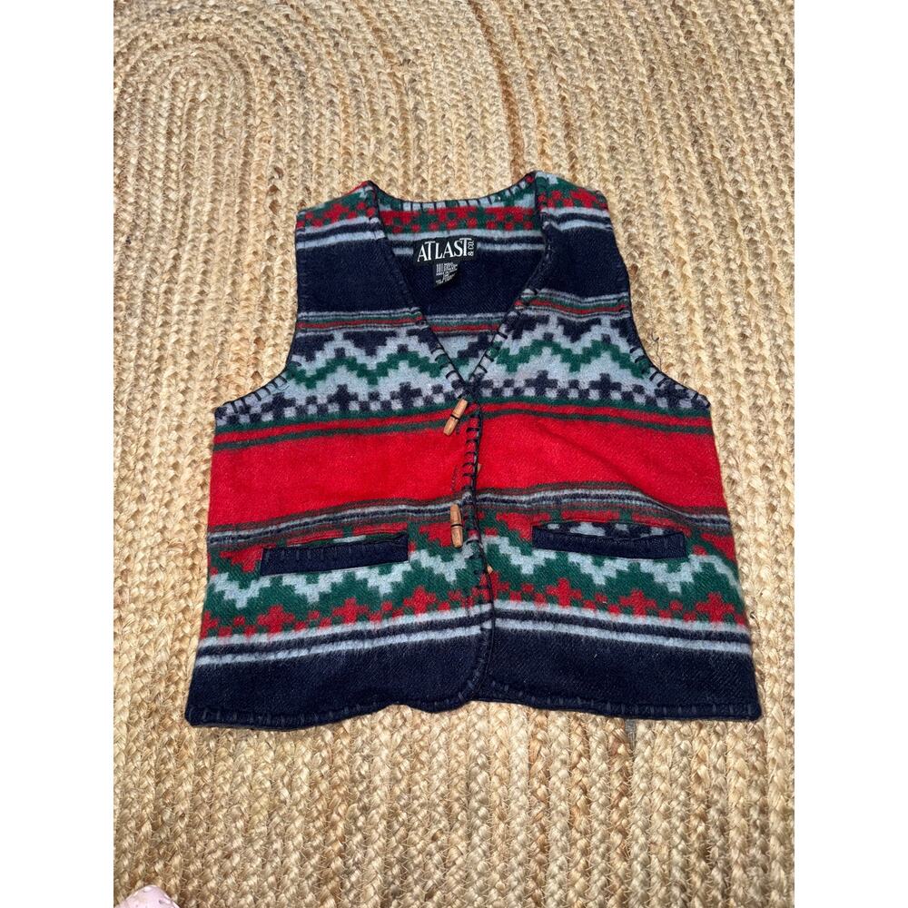 Vintage southwestern wool and cotton blend women’s vest size medium